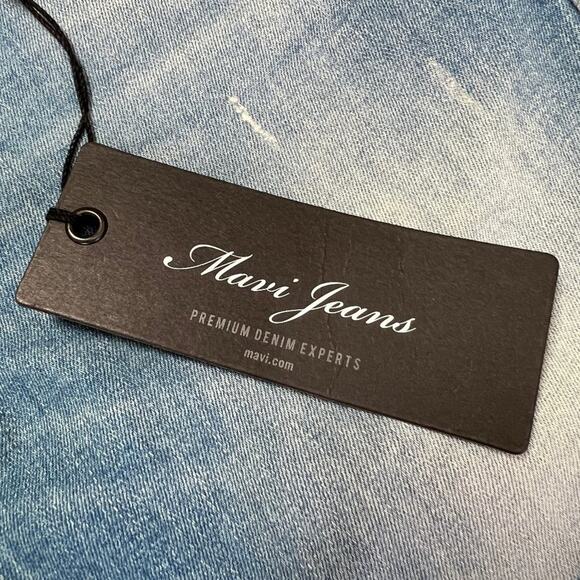 NWT MAVI SERENA ANKLE Low-Rise Super Skinny Jeans SIZE 27 Blue Patchwork Denim - Picture 10 of 12